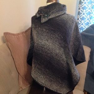 Wool poncho